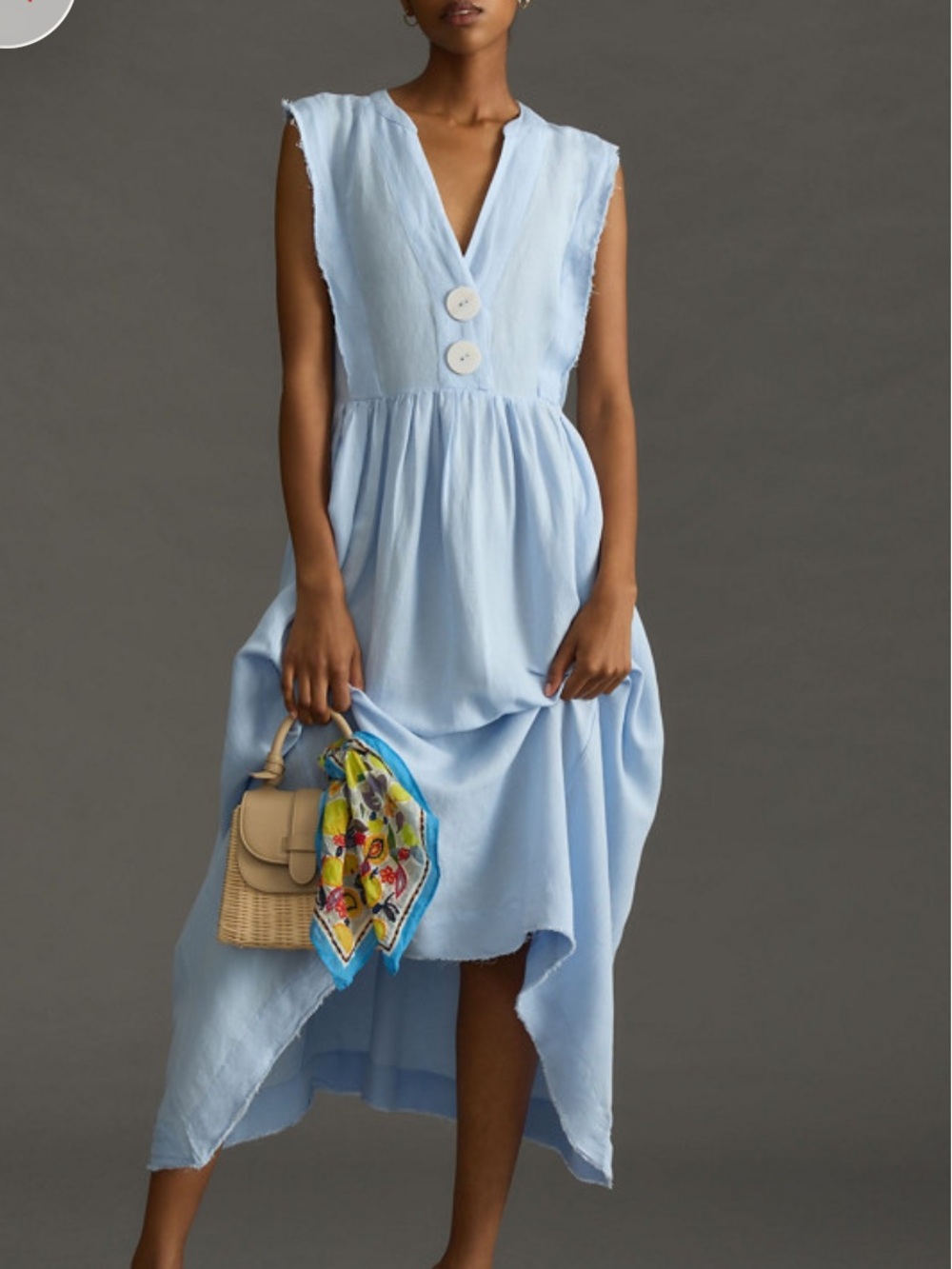 Maeve Light Blue linen dress